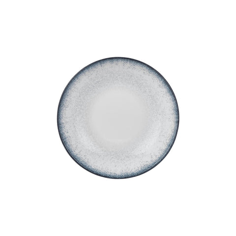 Occhio dia.11" h:0" 57 oz. Round Blue Vitrified Deep Plate (Set of 6)