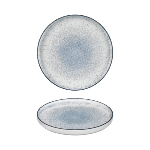 Occhio dia.10.75" Round Blue Vitrified Plate (Set of 6)
