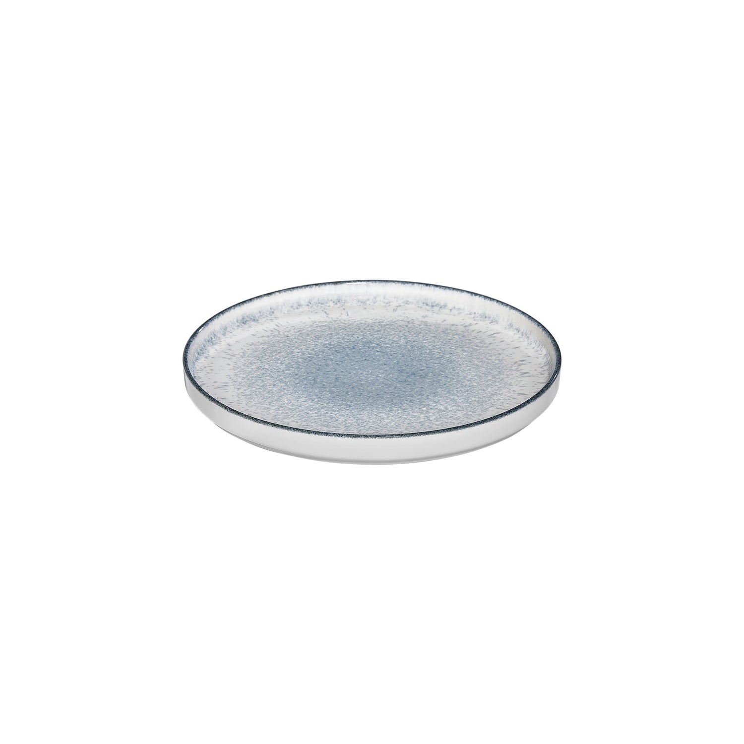 Occhio dia.10.75" Round Blue Vitrified Plate (Set of 6)
