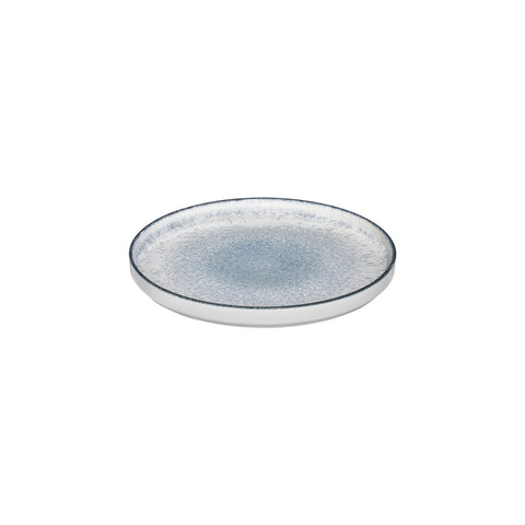 Occhio dia.10.75" Round Blue Vitrified Plate (Set of 6)