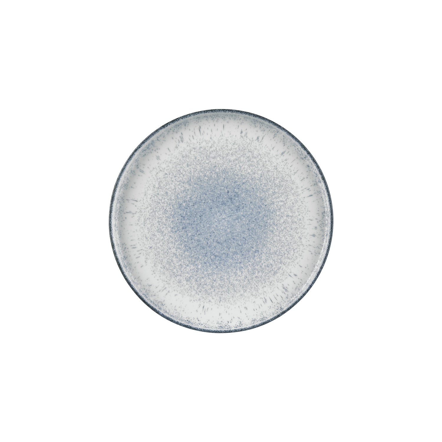 Occhio dia.10.75" Round Blue Vitrified Plate (Set of 6)