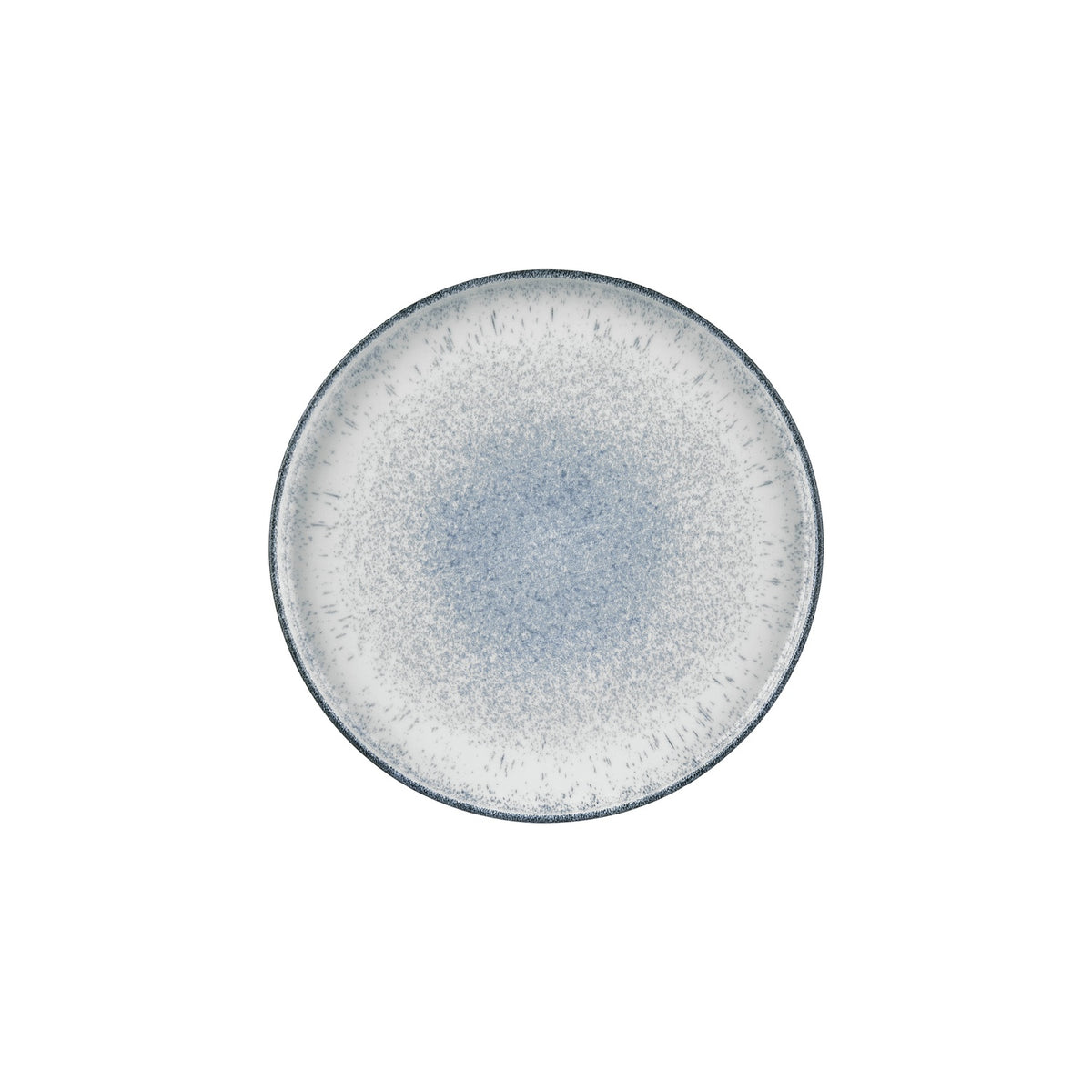 Occhio dia.10.75" Round Blue Vitrified Plate (Set of 6)