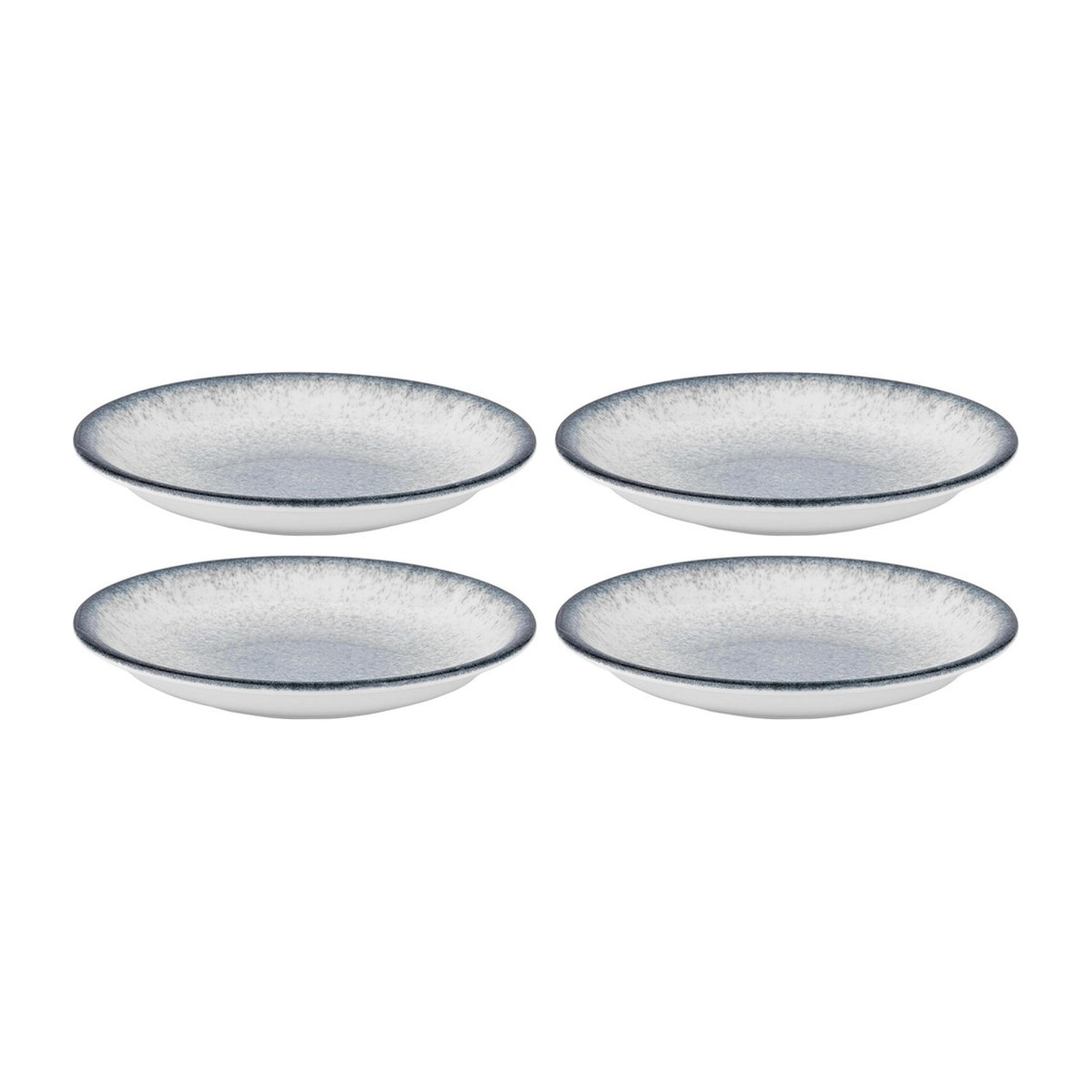 Occhio dia.6" h:1.25" 7 oz. Round Blue Vitrified Deep Plate (Set of 4)