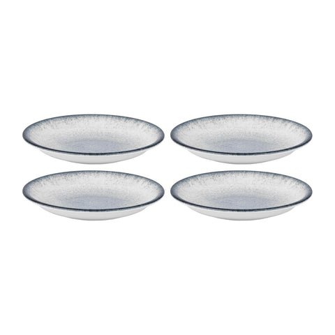 Occhio dia.6" h:1.25" 7 oz. Round Blue Vitrified Deep Plate (Set of 4)