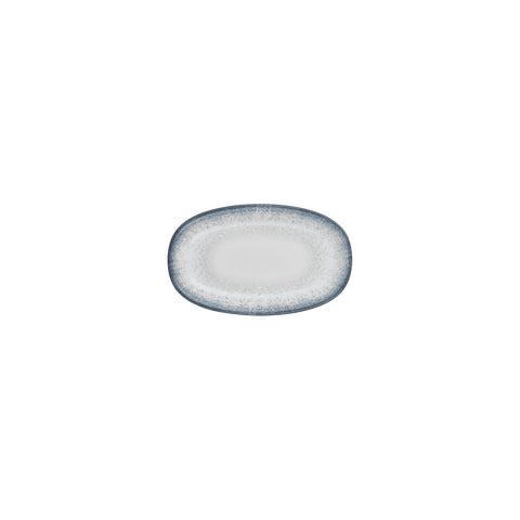 Occhio 6" x 3.5" x h:0.75" Oval Blue Vitrified Platter (1 each)