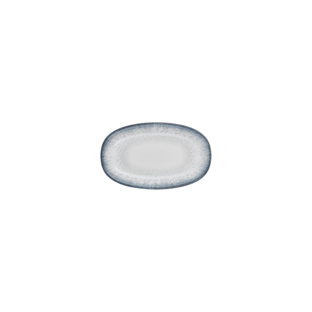 Occhio 6" x 3.5" x h:0.75" Oval Blue Vitrified Platter (1 each)