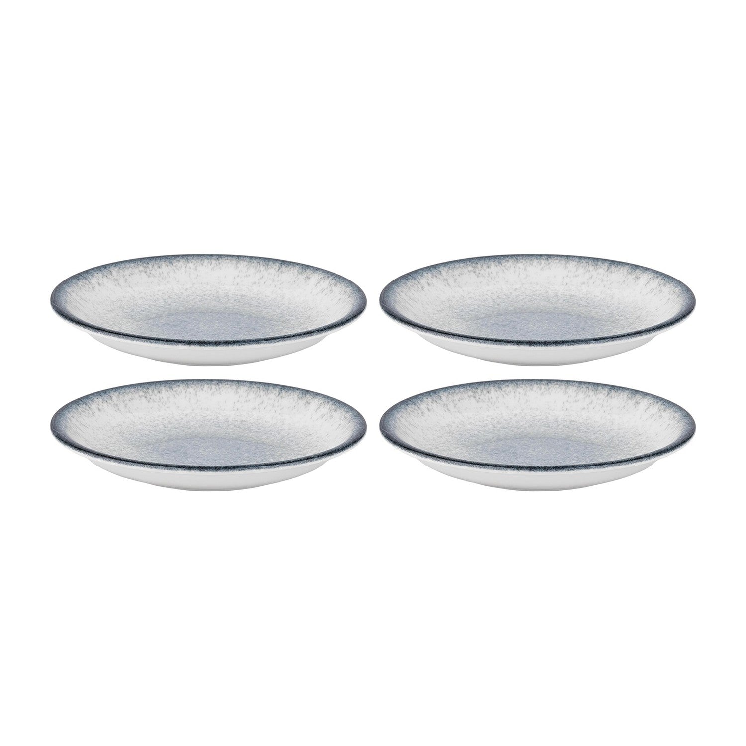 Occhio dia.8.25" h:0" 17 oz. Round Blue Vitrified Deep Plate (Set of 4)