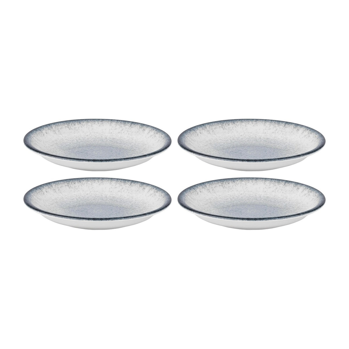 Occhio dia.8.25" h:0" 17 oz. Round Blue Vitrified Deep Plate (Set of 4)