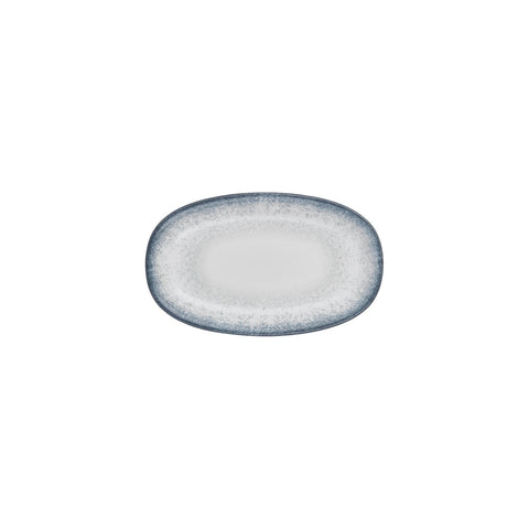 Occhio 9.5" x 5.75" x h:1" Oval Blue Vitrified Platter (1 each)