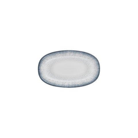 Occhio 9.5" x 5.75" x h:1" Oval Blue Vitrified Platter (1 each)