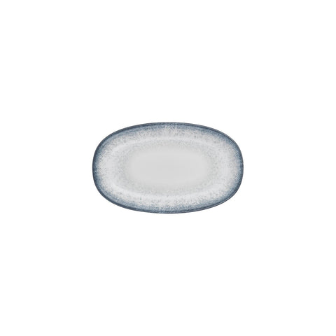 Occhio 9.5" x 5.75" x h:1" Oval Blue Vitrified Platter (1 each)