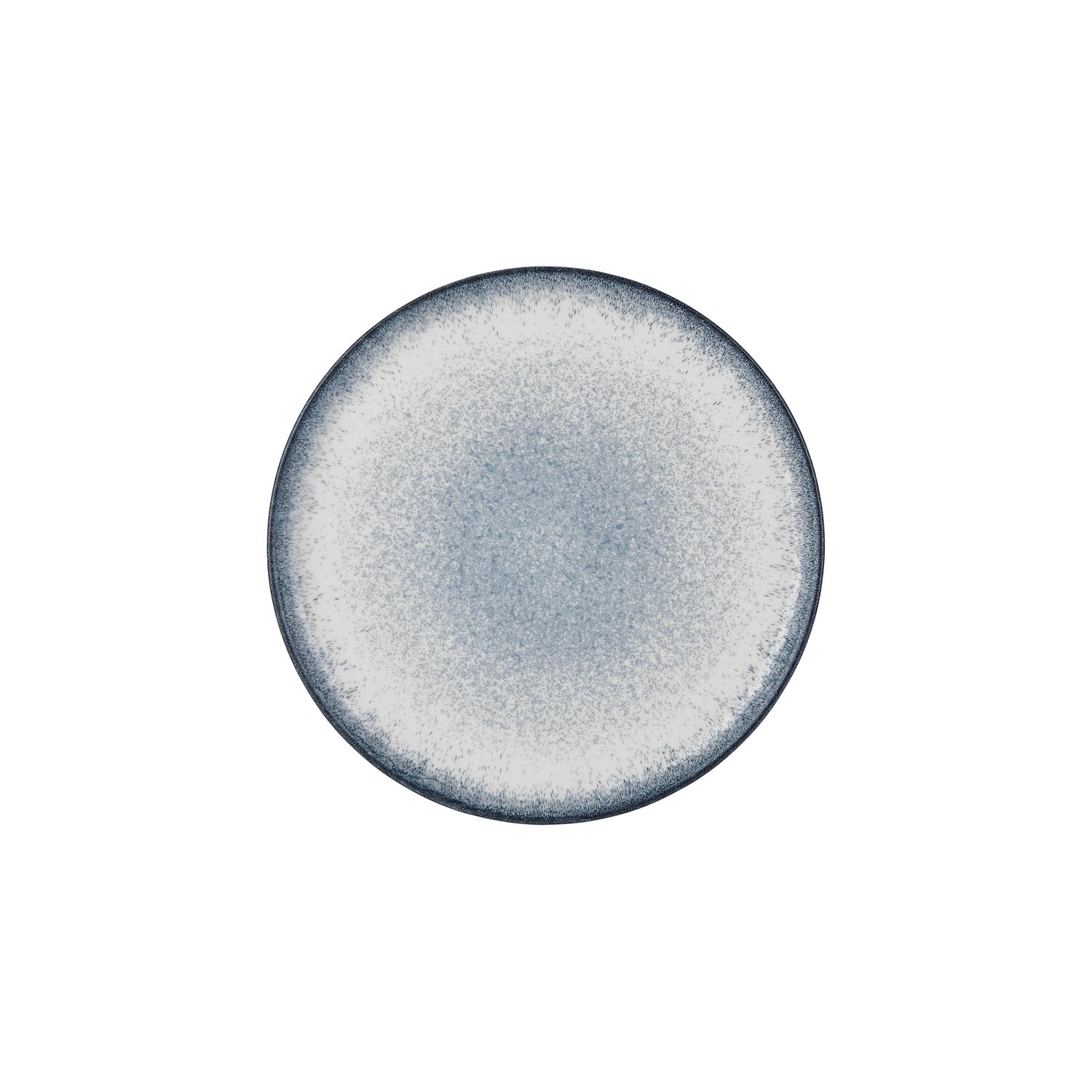 Occhio dia.10.75" Round Blue Vitrified Plate (Set of 4)