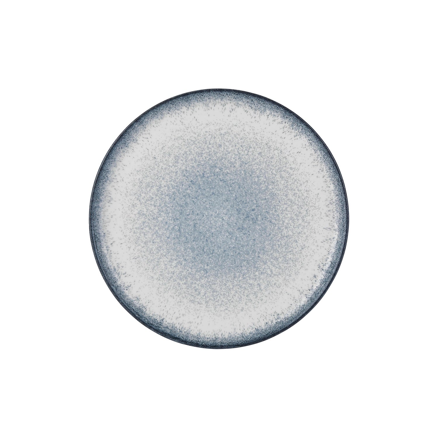Occhio dia.12.5" x 12.5" Round Blue Vitrified Pizza Plate (Set of 6)
