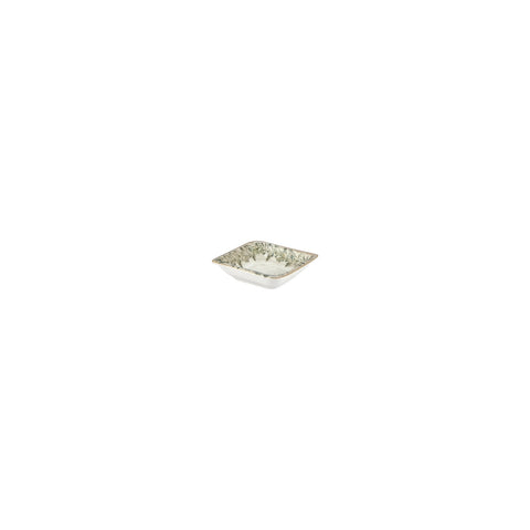 Oliva 4.25" x 4" x h:0" Square Green Vitrified Bowl (Set of 4)