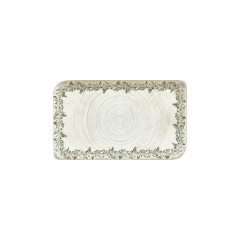 Oliva 11.75" x 7" x h:0" Rectangular Green Vitrified Platter (1 each)