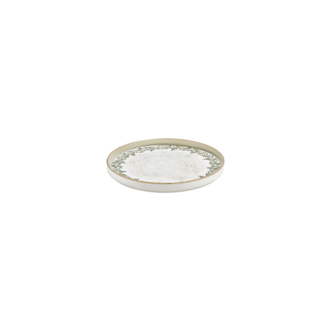 Oliva dia.7.5" Round Green Vitrified Plate (Set of 6)