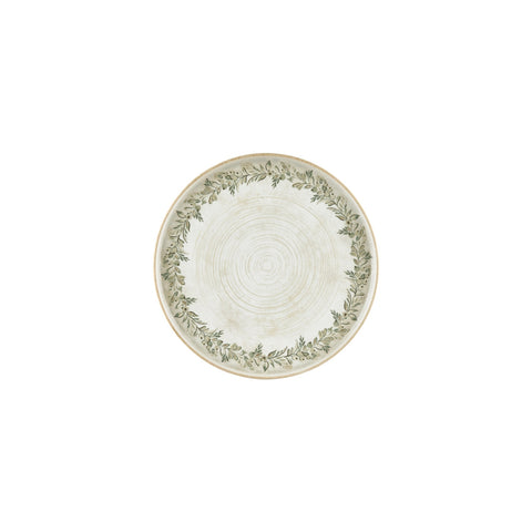 Oliva dia.9" Round Green Vitrified Plate (Set of 6)
