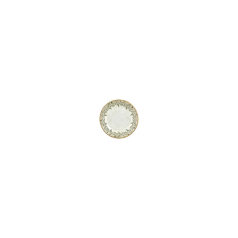 Oliva dia.3.5" h:0.75" 2 oz. Round Green Vitrified Deep Plate (Set of 4)