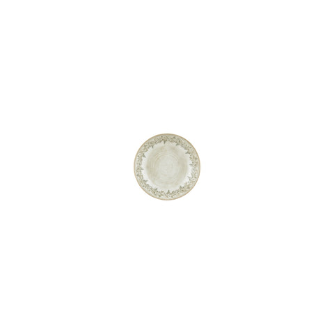 Oliva dia.4.25" h:1" 3 oz. Round Green Vitrified Deep Plate (Set of 4)