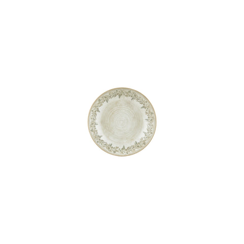 Oliva dia.6" h:1.25" 7 oz. Round Green Vitrified Deep Plate (Set of 4)