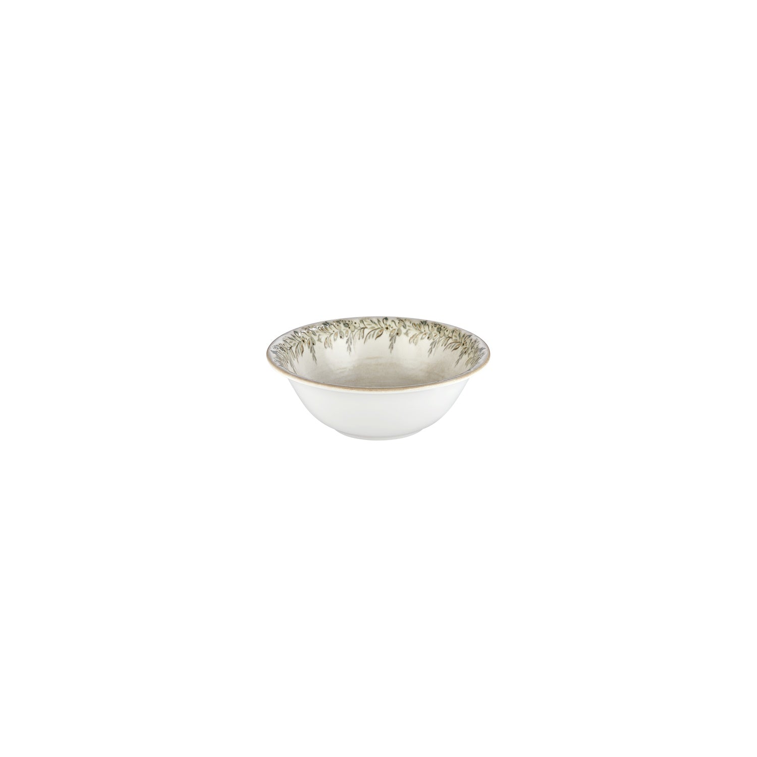 Oliva dia.6.25" h:2.25" 17 oz. Round Green Vitrified Bowl (Set of 4)