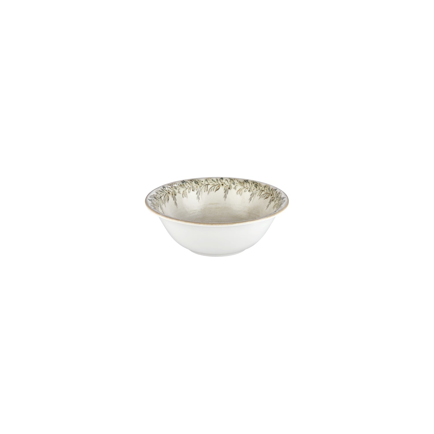 Oliva dia.7" h:2.5" 22 oz. Round Green Vitrified Bowl (Set of 4)