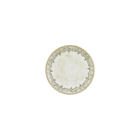 Oliva dia.7.5" Round Green Vitrified Plate (Set of 4)