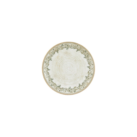Oliva dia.8.25" Round Green Vitrified Plate (Set of 4)