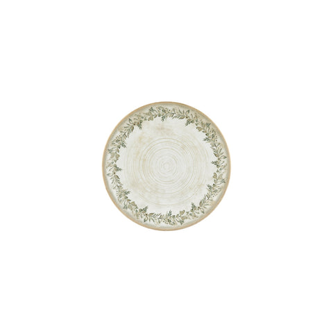Oliva dia.8.25" Round Green Vitrified Plate (Set of 4)
