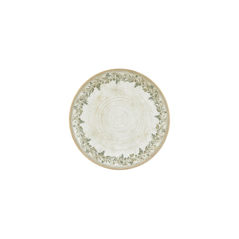 Oliva dia.9" Round Green Vitrified Plate (Set of 4)