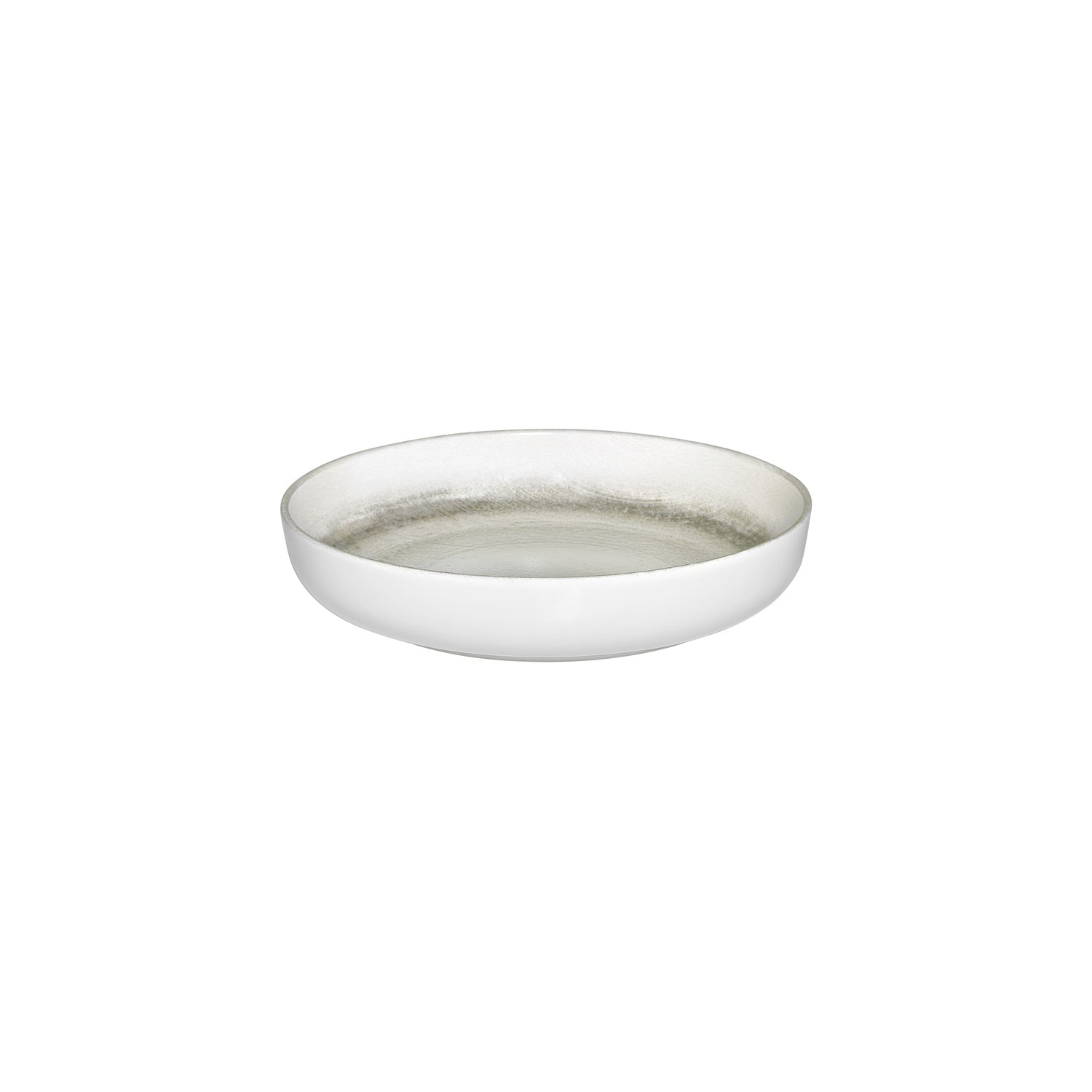 Ephyra dia.10.25" h:2" 59 oz. Round Gray Vitrified Deep Plate (Set of 6)