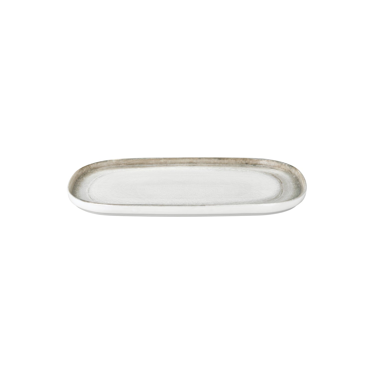 Ephyra 13.5" x 9" x h:0.75" Oval Gray Vitrified Platter (1 each)