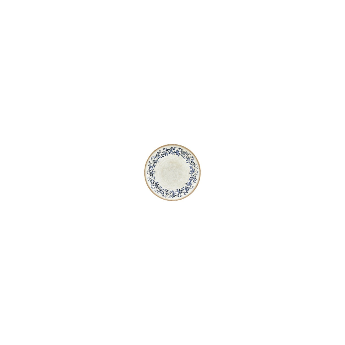 Kario dia.3.5" h:1" Round Blue Vitrified Deep Plate (Set of 4)