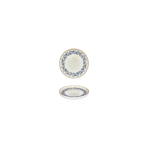 Kario dia.4.25" h:1" Round Blue Vitrified Deep Plate (Set of 4)