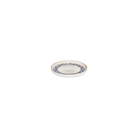 Kario dia.5.5" h:1" Round Blue Vitrified Deep Plate (Set of 4)