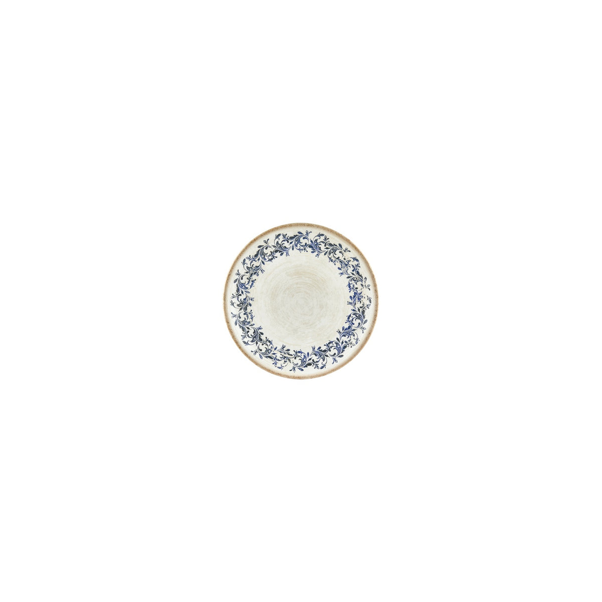 Kario dia.5.5" h:1" Round Blue Vitrified Deep Plate (Set of 4)