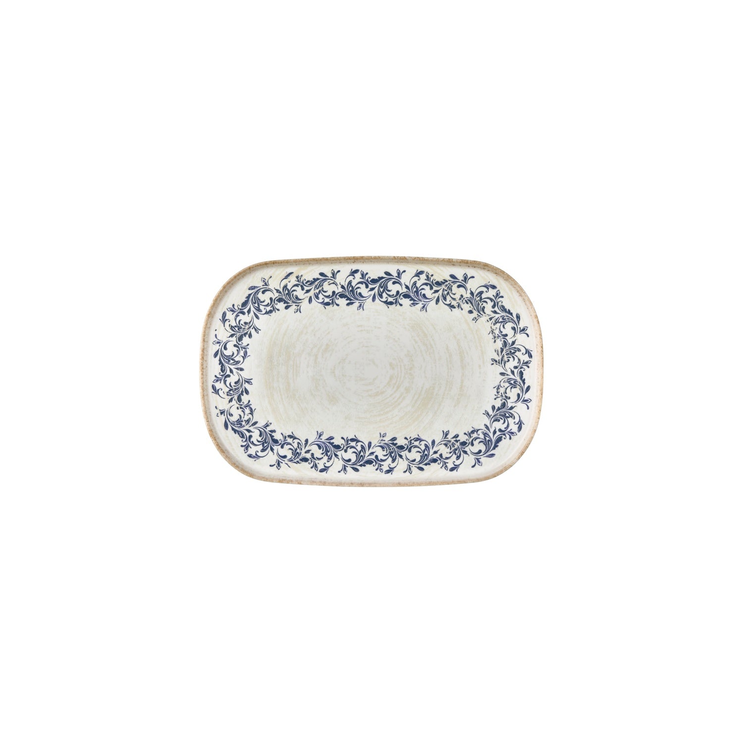 Kario 13.5" x 9" x h:0.75" Oval Blue Vitrified Platter (1 each)