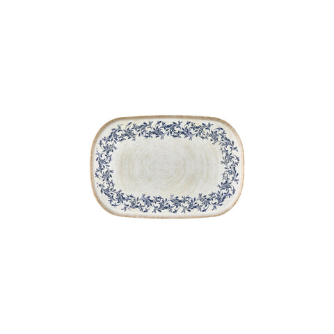 Kario 13.5" x 9" x h:0.75" Oval Blue Vitrified Platter (1 each)