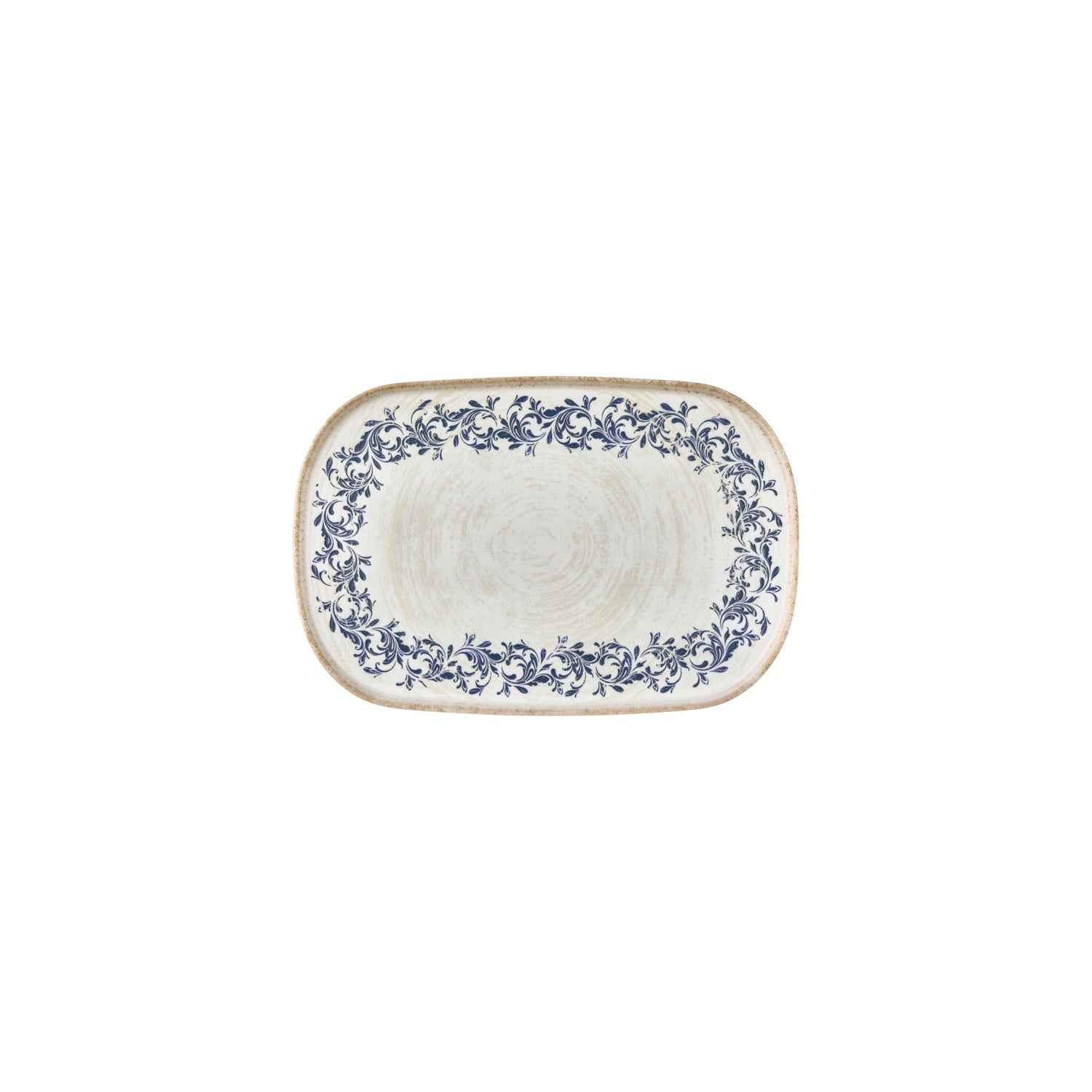 Kario 13.5" x 9" x h:0.75" Oval Blue Vitrified Platter (1 each)