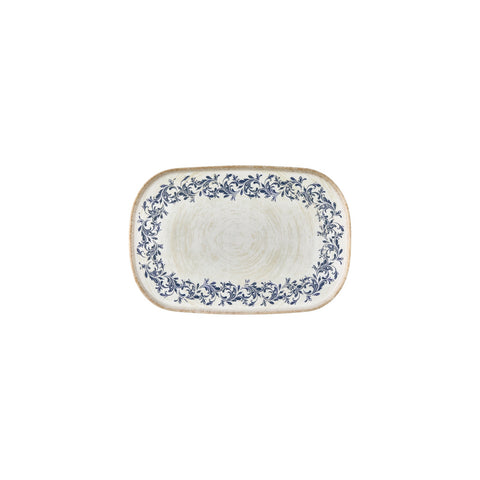 Kario 13.5" x 9" x h:0.75" Oval Blue Vitrified Platter (1 each)