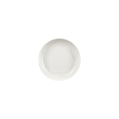 Luzz dia.7.5" h:1.5" 24 oz. Round Warm White Vitrified Deep Plate (Set of 6)