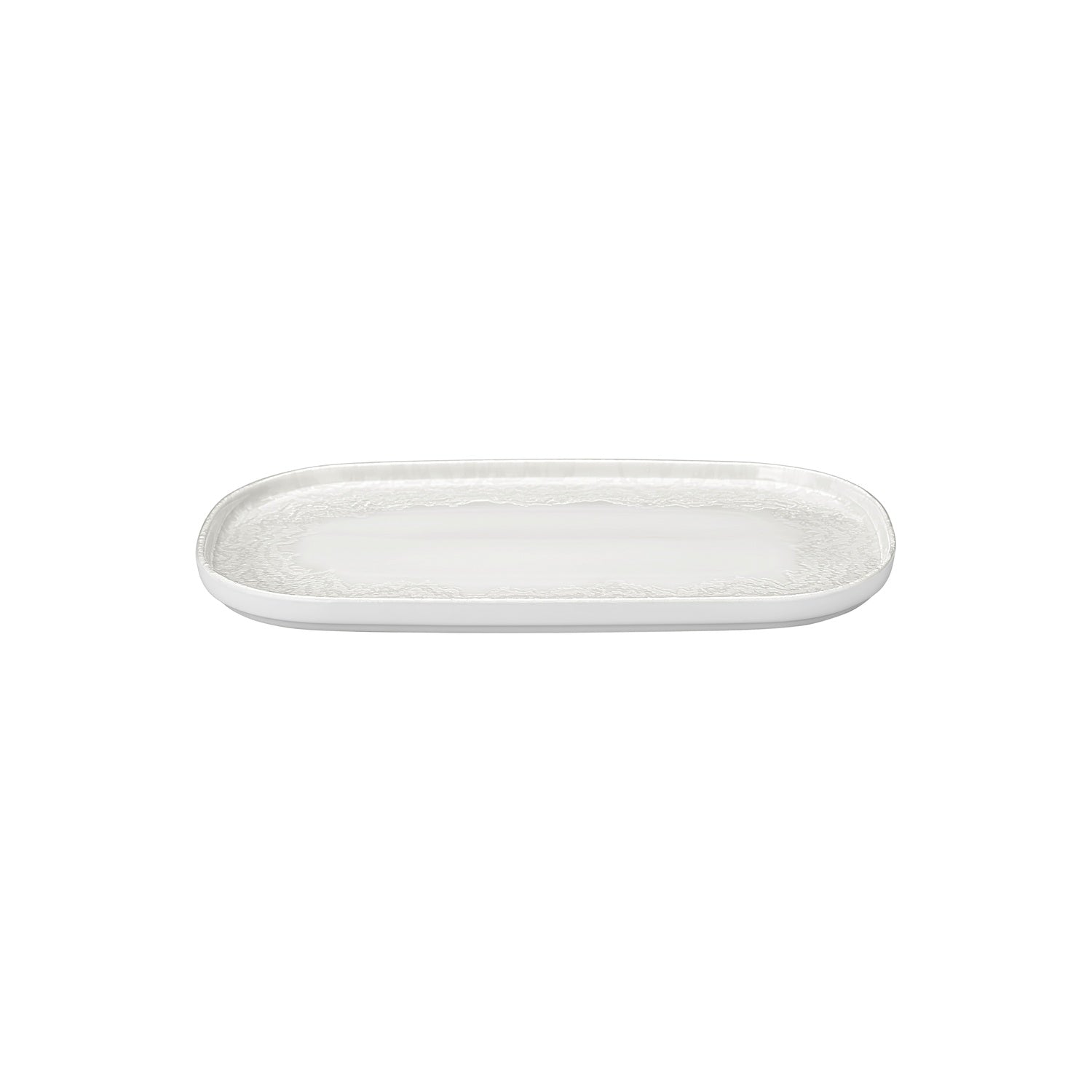 Luzz 13.5" x 9" x h:0.75" Oval Warm White Vitrified Platter (1 each)