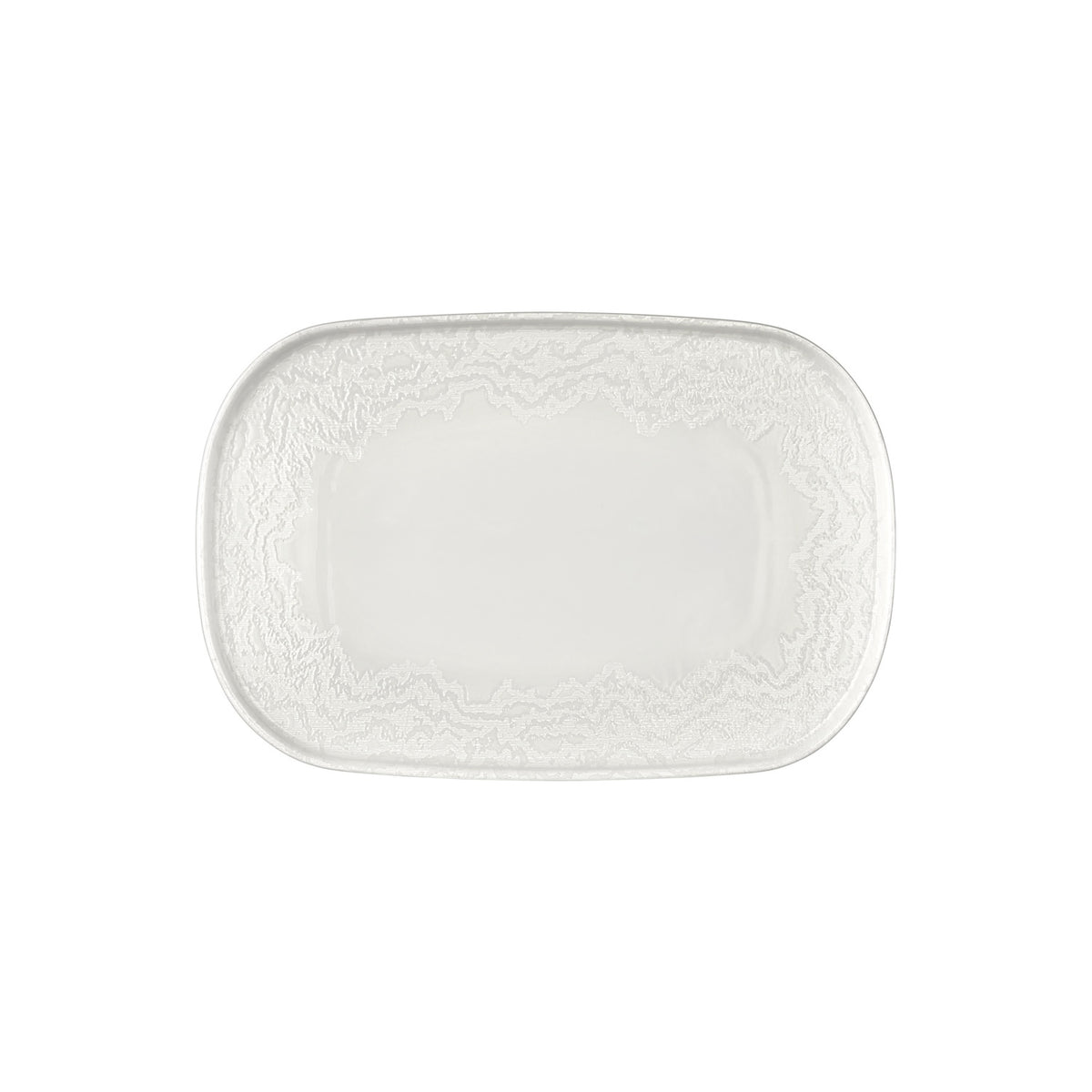 Luzz 13.5" x 9" x h:0.75" Oval Warm White Vitrified Platter (1 each)