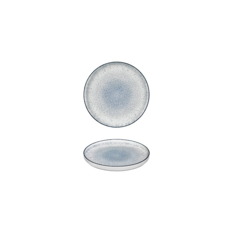 Occhio dia.3.5" h:1" Round Blue Vitrified Deep Plate (Set of 4)