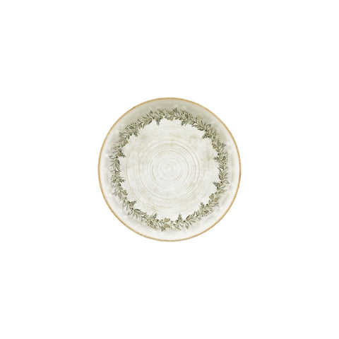 Oliva dia.9" h:2" 42 oz. Round Green Vitrified Deep Plate (Set of 6)