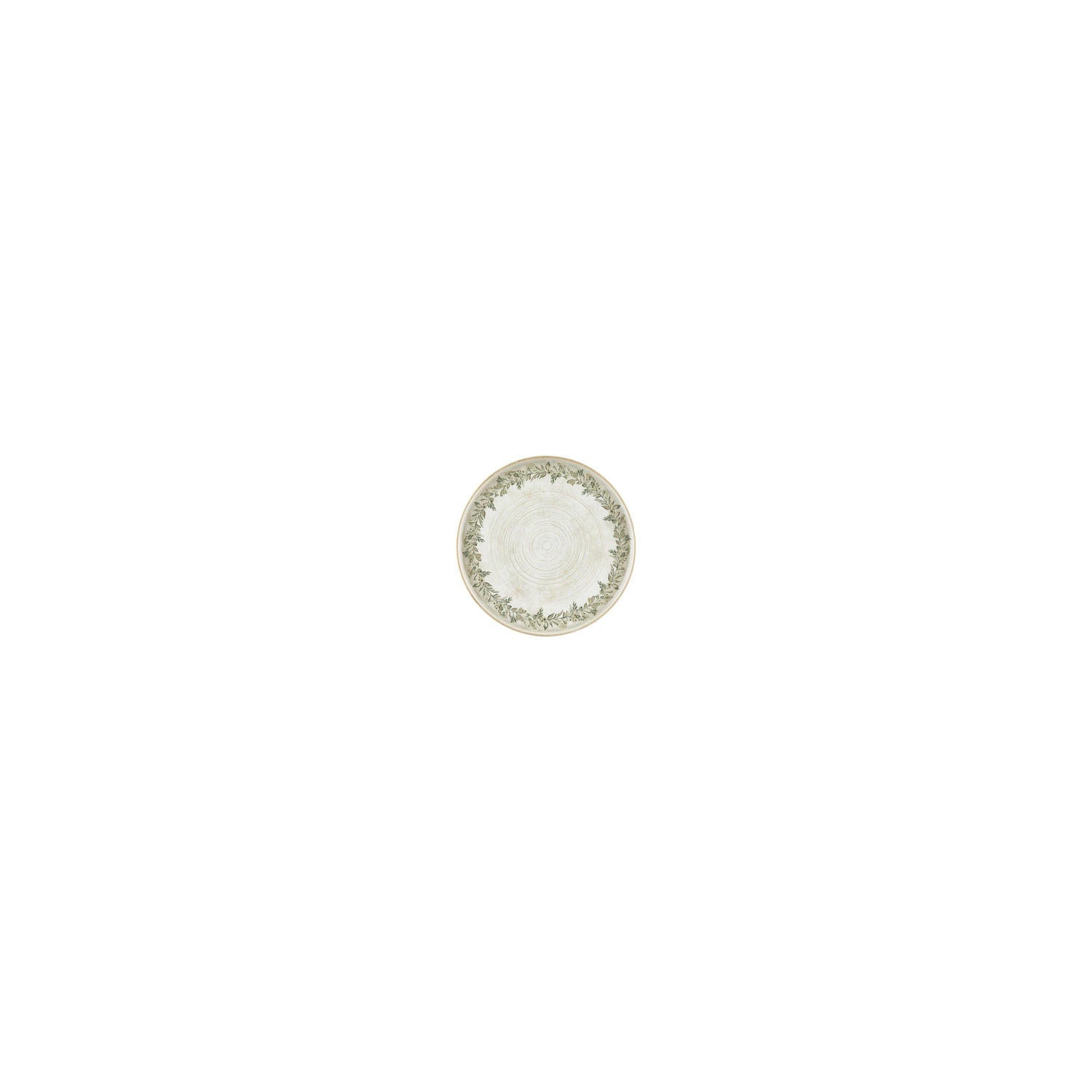 Oliva dia.3.5" h:1" Round Green Vitrified Deep Plate (Set of 4)