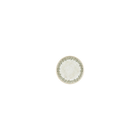 Oliva dia.4.25" h:1" Round Green Vitrified Deep Plate (Set of 4)