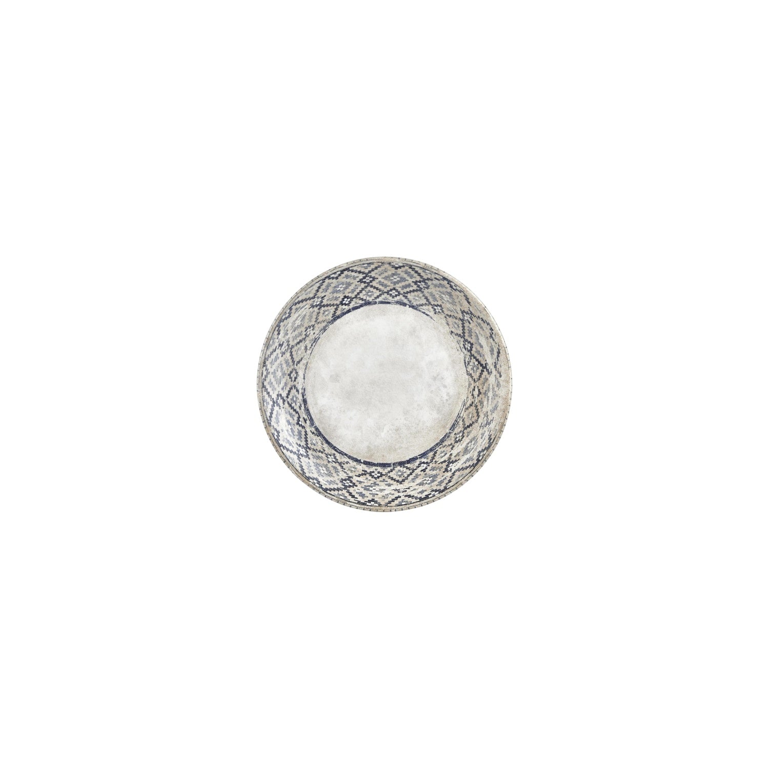 Zafira dia.6.75" Round Decorated Vitrified Plate (Set of 4)