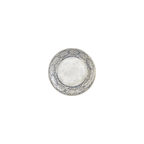 Zafira dia.6.75" Round Decorated Vitrified Plate (Set of 4)