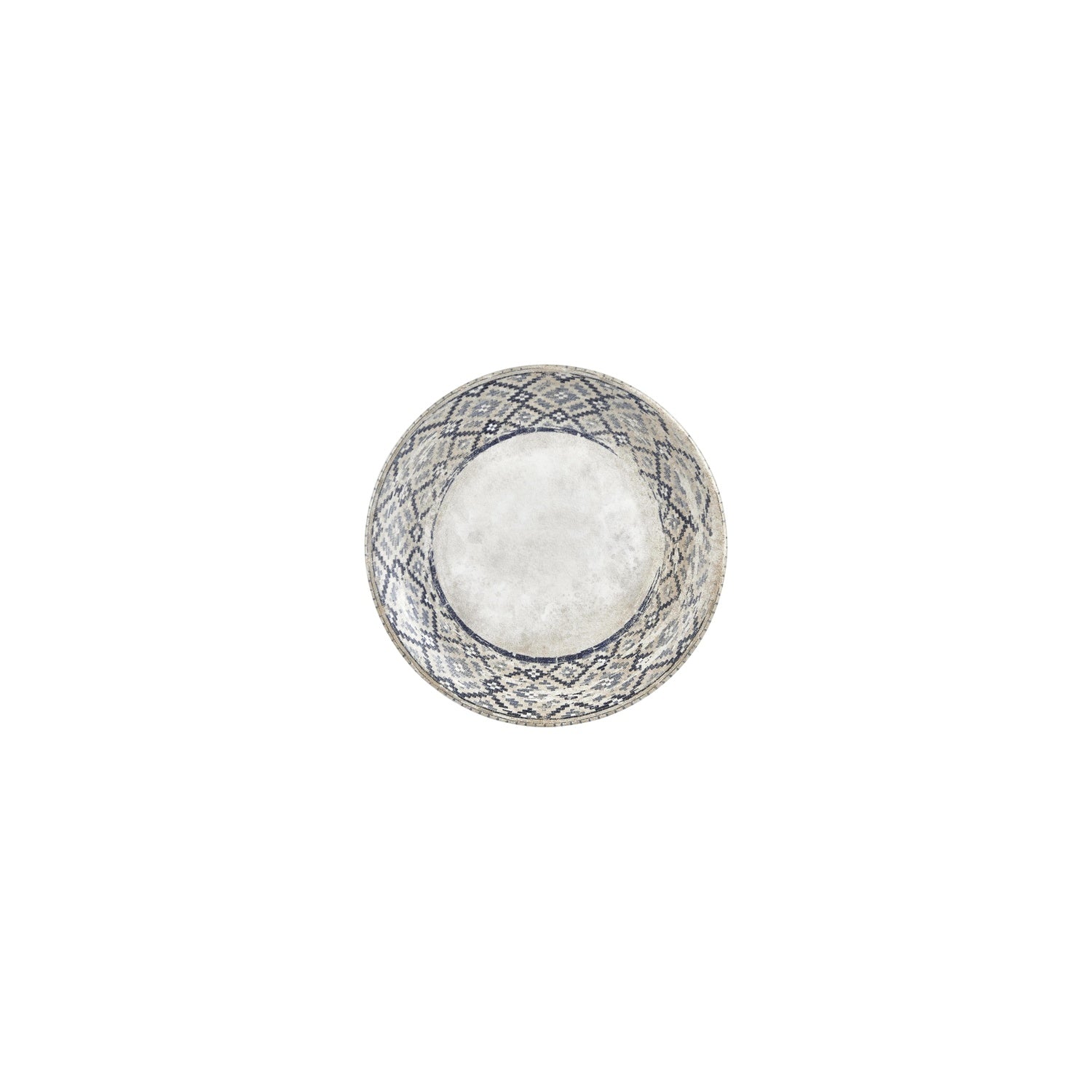 Zafira dia.6.75" Round Decorated Vitrified Plate (Set of 4)